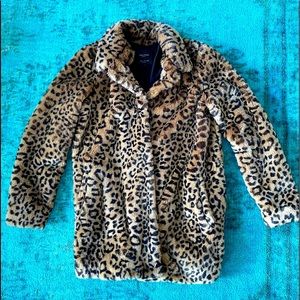Faux Fur Leopard Jacket